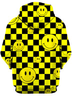 Smile Checkerboard Unisex Hoodie Sartoris Art Epic Hoodie