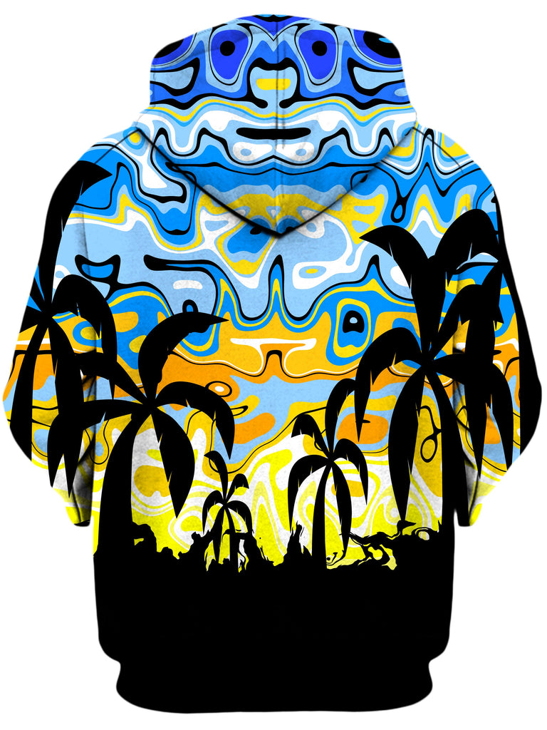 Tropical Night Unisex Zip-Up Hoodie