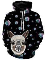 Alpaca Christmas Unisex Hoodie Sartoris Art Epic Hoodie
