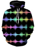 Equalizer Sound Waves Unisex Hoodie Sartoris Art Epic Hoodie