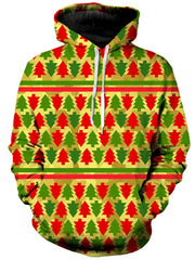 Festive Christmas Trees Unisex Hoodie