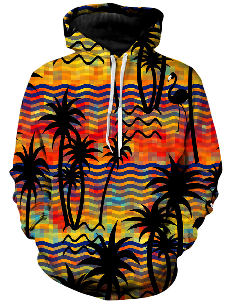 Sartoris Art - Flamingo Island Unisex Hoodie