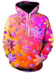 Hippie Trippy Flowers Unisex Hoodie