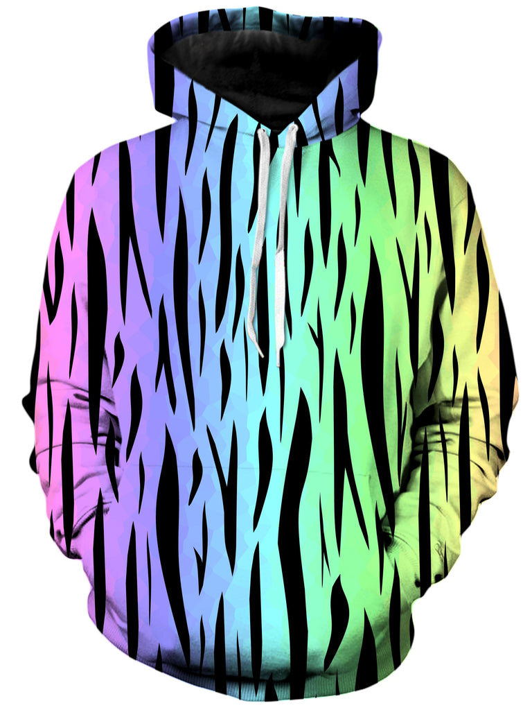 Sartoris Art - Rainbow Tiger Stripes Unisex Hoodie