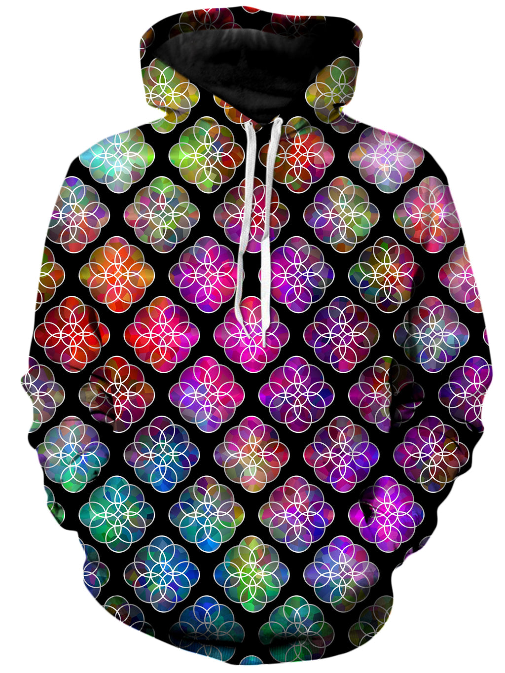 Rings of Color Pattern Unisex Hoodie Sartoris Art Epic Hoodie