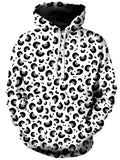 Snow Leopard Print Unisex Hoodie Sartoris Art Epic Hoodie