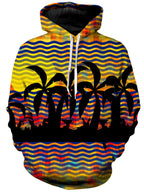 Trippy Tropical Nights Unisex Hoodie Sartoris Art Epic Hoodie