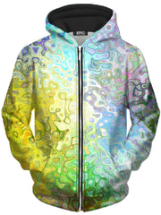 Color Jumble Unisex Zip-Up Hoodie