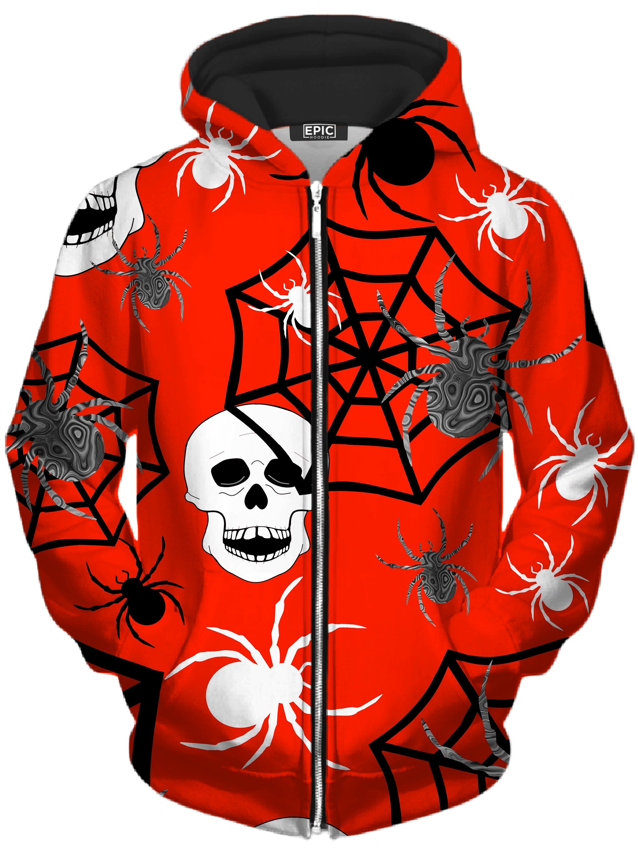 Fright Night Unisex Zip-Up Hoodie Sartoris Art Epic Hoodie