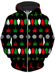 Happy Holidaze Unisex Zip-Up Hoodie