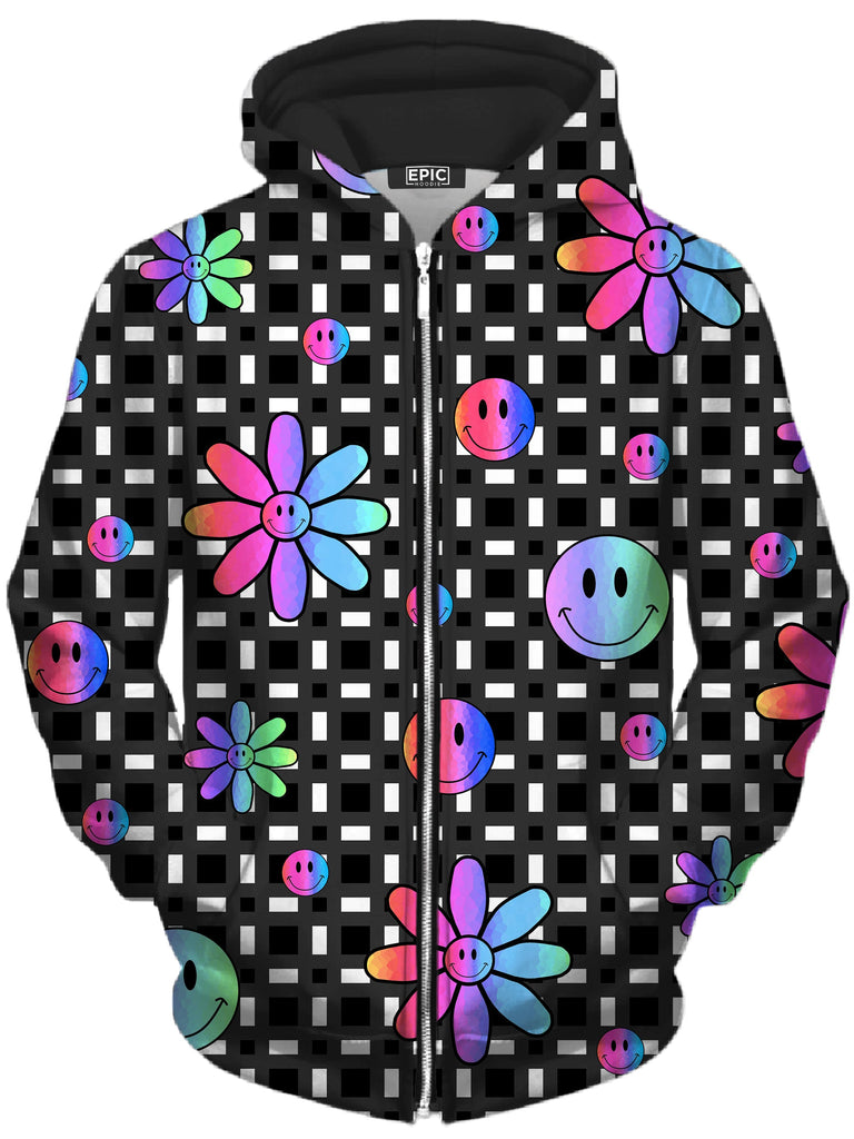 Sartoris Art - Smiles All Around Unisex Zip-Up Hoodie