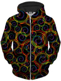 Swirl Abstract Unisex Zip-Up Hoodie Sartoris Art Epic Hoodie