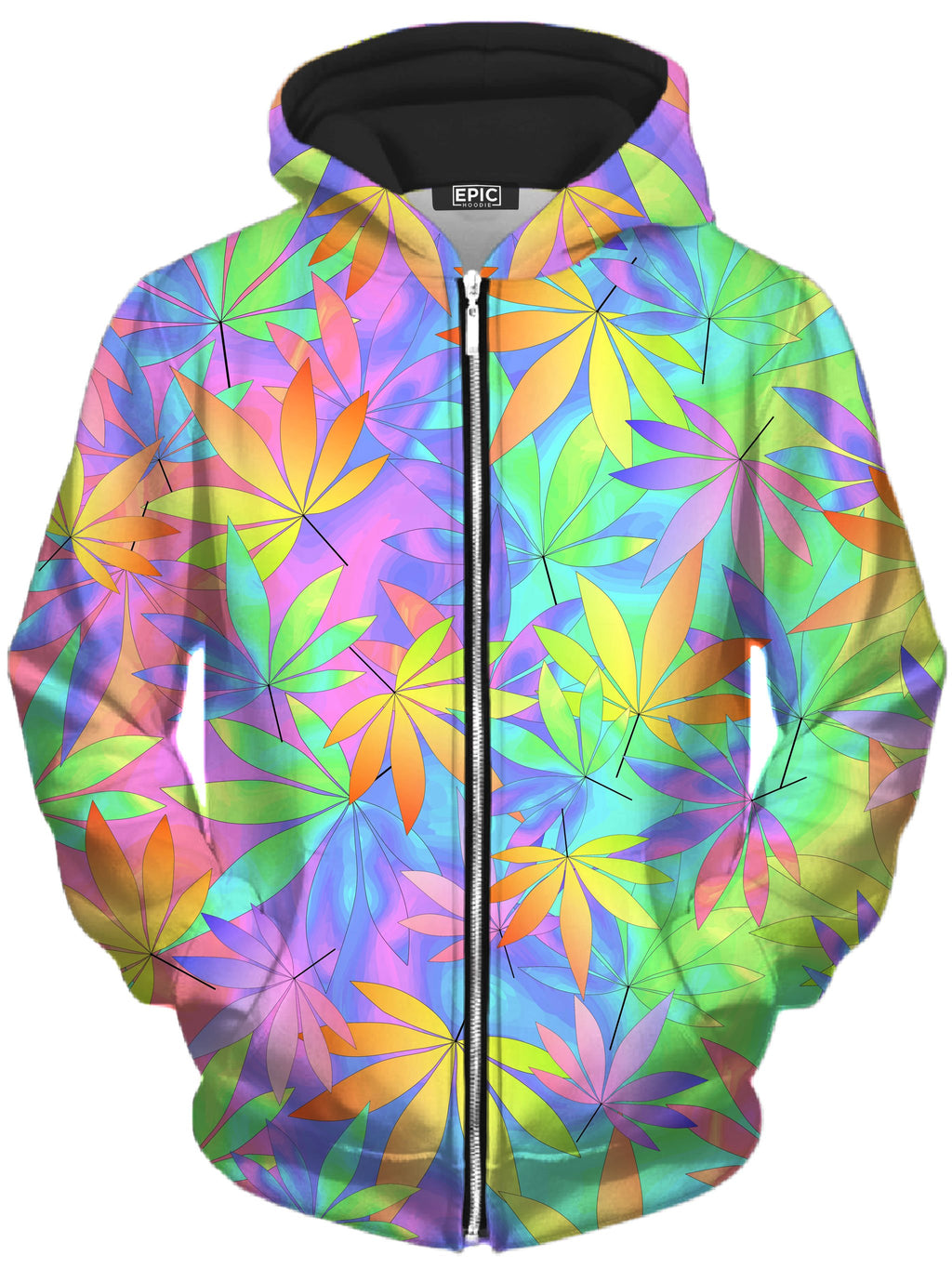 Take a Little Trip with Weed Unisex Zip-Up Hoodie Sartoris Art Epic Hoodie