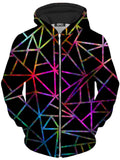 Webbed Geometric Unisex Zip-Up Hoodie Sartoris Art Epic Hoodie