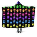 Alien Pattern Hooded Blanket Sartoris Art Epic Hoodie