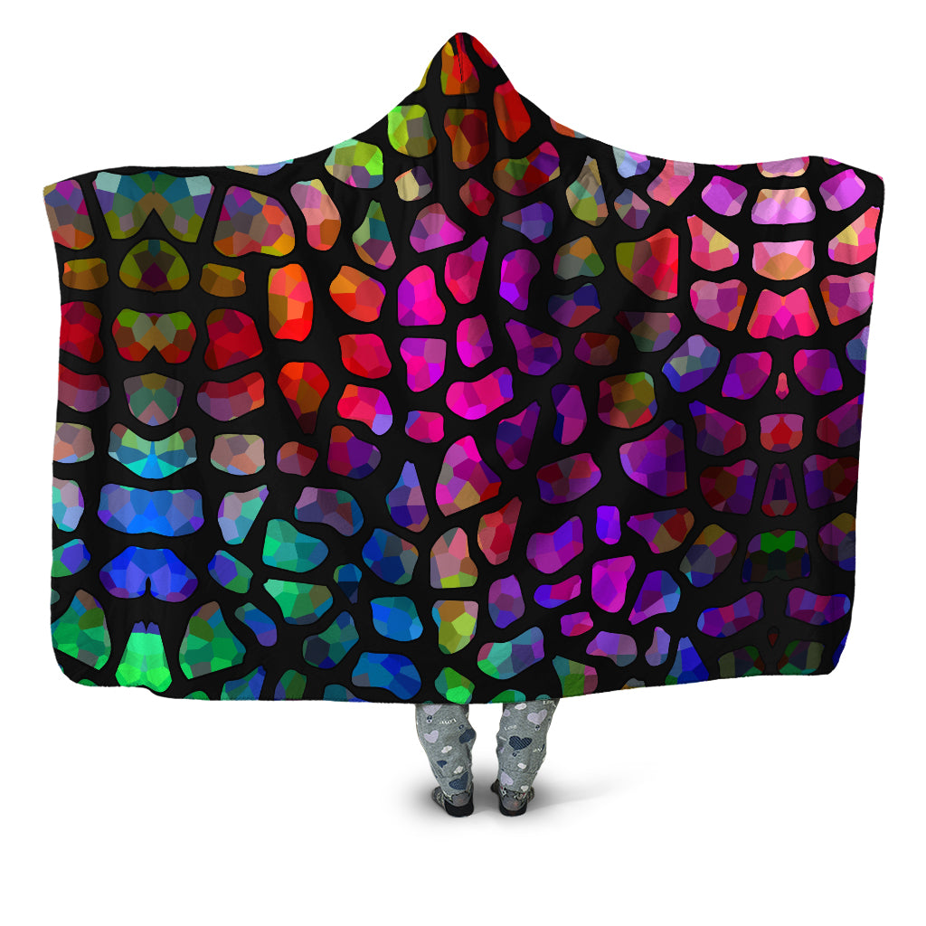 Jewel Giraffe Spots Hooded Blanket Sartoris Art Epic Hoodie