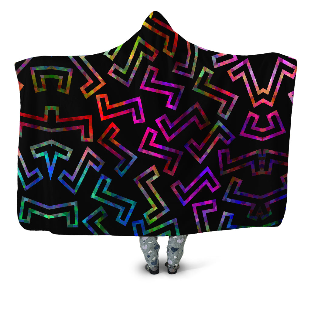 Sparkle Geometric Hooded Blanket Sartoris Art Epic Hoodie