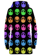 Alien Pattern Hoodie Dress Sartoris Art Epic Hoodie