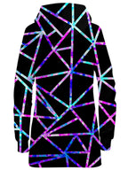 Glitter Geometric Hoodie Dress Sartoris Art Epic Hoodie