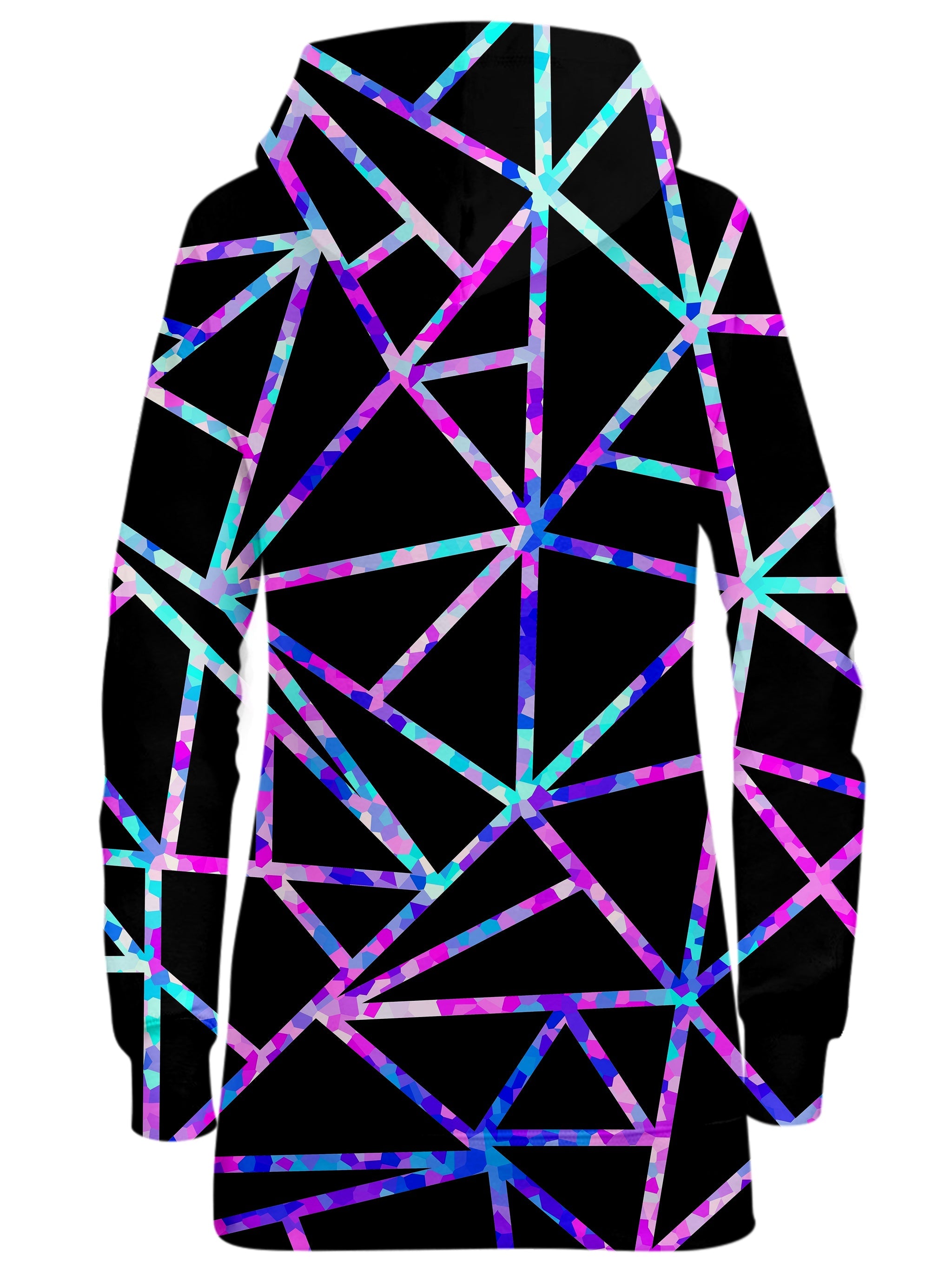 Glitter Geometric Hoodie Dress Sartoris Art Epic Hoodie