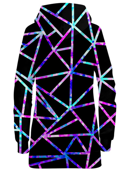 Sartoris Art - Glitter Geometric Hoodie Dress