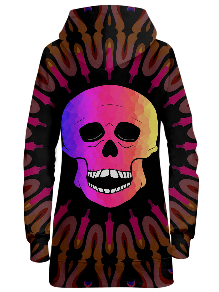 Skull Kaleidoscope Hoodie Dress