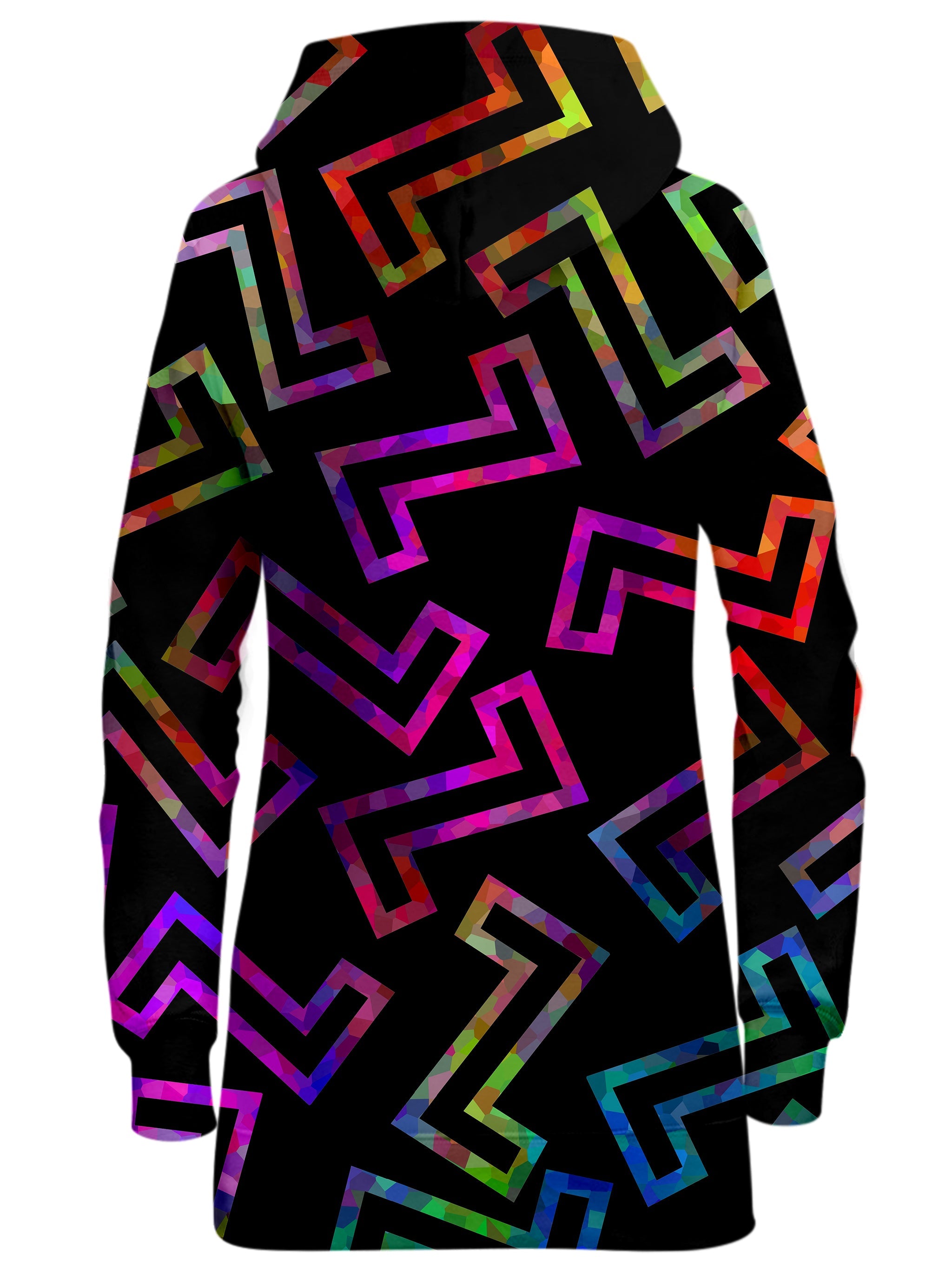 Sparkle Geometric Hoodie Dress Sartoris Art Epic Hoodie