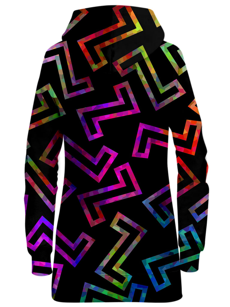 Sparkle Geometric Hoodie Dress