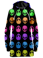 Alien Pattern Hoodie Dress Sartoris Art Epic Hoodie