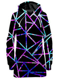 Glitter Geometric Hoodie Dress Sartoris Art Epic Hoodie