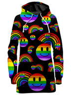 Rainbow Love Hoodie Dress Sartoris Art Epic Hoodie