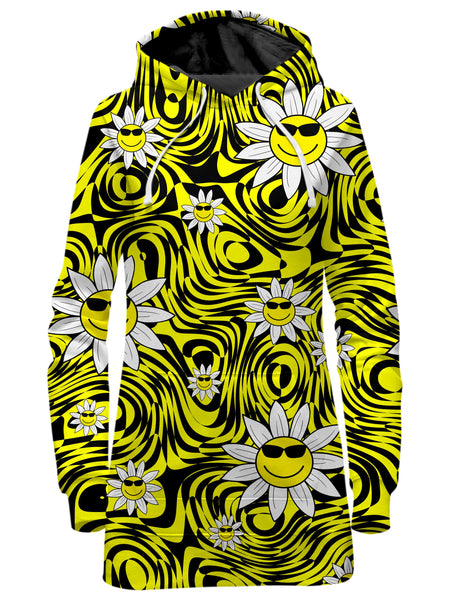 Sartoris Art - Smiling Daisies Hoodie Dress