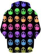 Alien Pattern Unisex Hoodie Sartoris Art Epic Hoodie