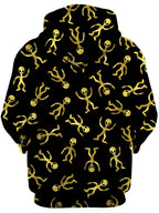 Party Like An Alien Gold Unisex Hoodie Sartoris Art Epic Hoodie
