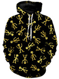 Party Like An Alien Gold Unisex Hoodie Sartoris Art Epic Hoodie