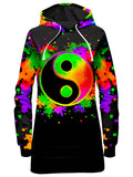 Splatter Yin Yang 2 Hoodie Dress BrizBazaar Epic Hoodie