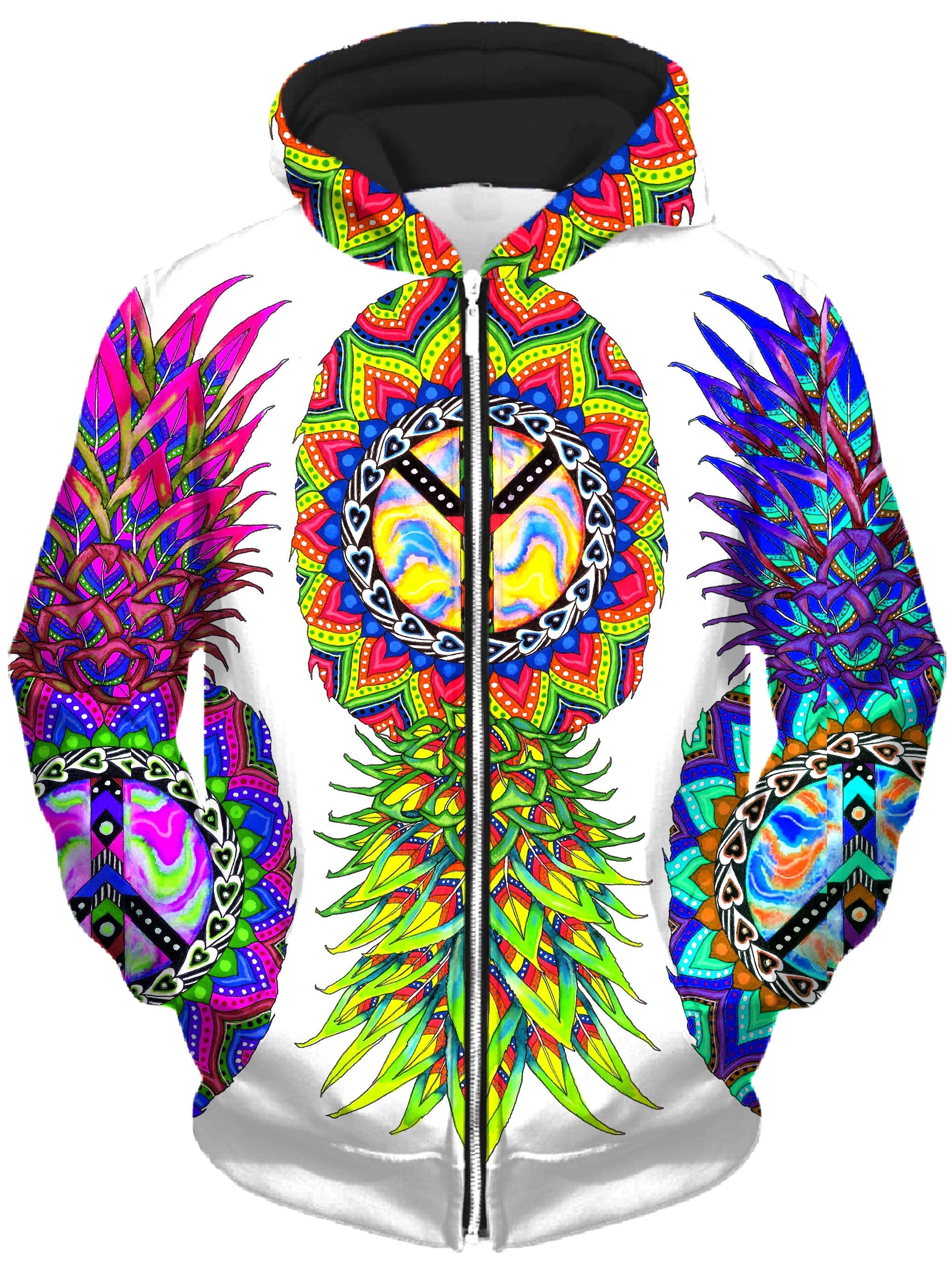 Ananas Trio Unisex Zip-Up Hoodie Svenja Jodicke Epic Hoodie