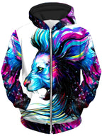 Lion Color Unisex Zip-Up Hoodie Svenja Jodicke Epic Hoodie