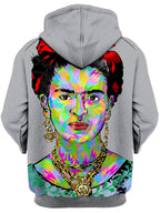 Frida Unisex Zip-Up Hoodie Technodrome Epic Hoodie