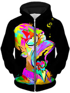 Homie Unisex Zip-Up Hoodie Technodrome Epic Hoodie