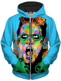 Riddler Unisex Zip-Up Hoodie Technodrome Epic Hoodie