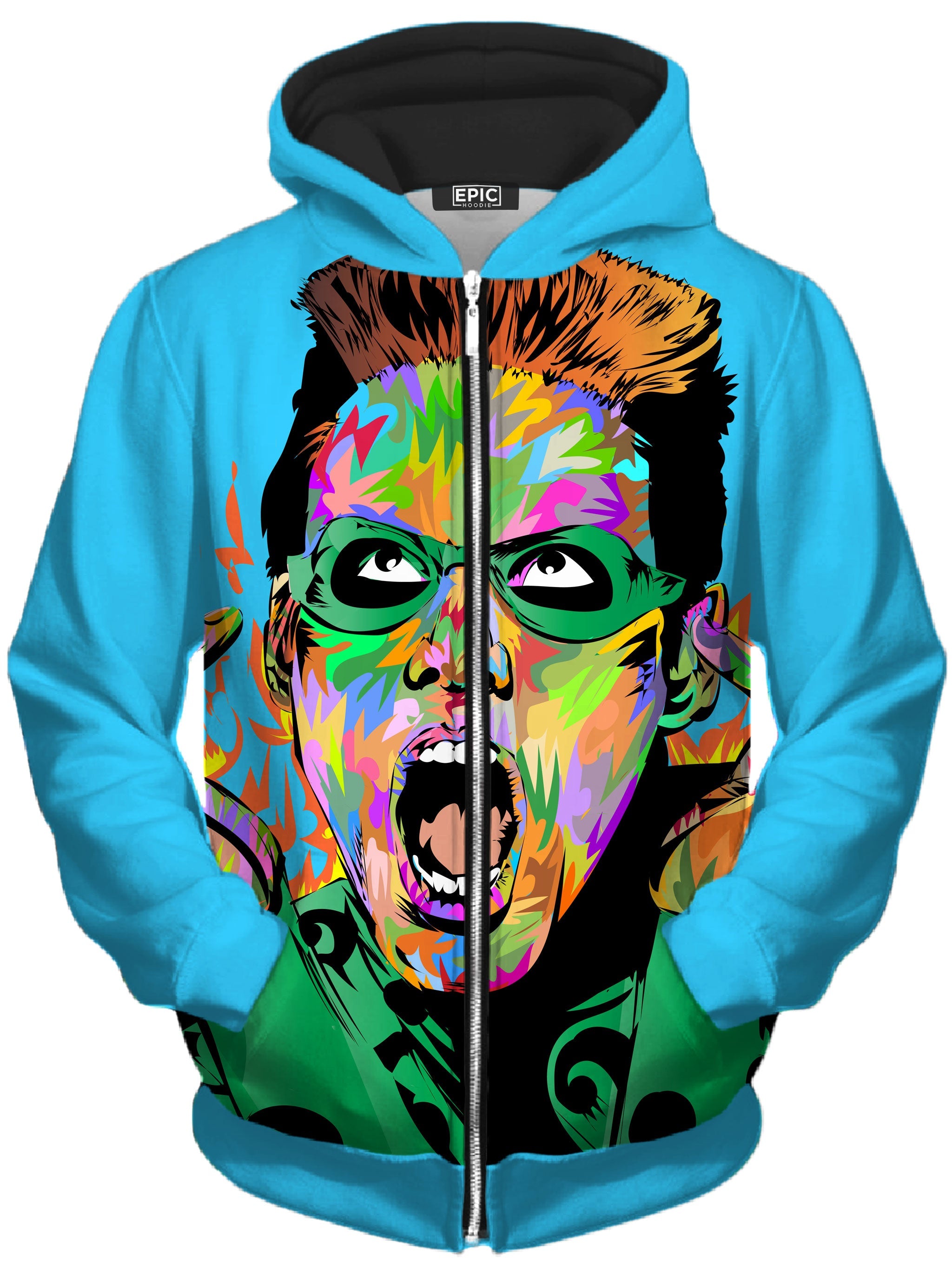 Riddler Unisex Zip-Up Hoodie Technodrome Epic Hoodie
