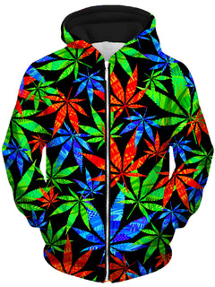 Technodrome - Weed Unisex Zip-Up Hoodie