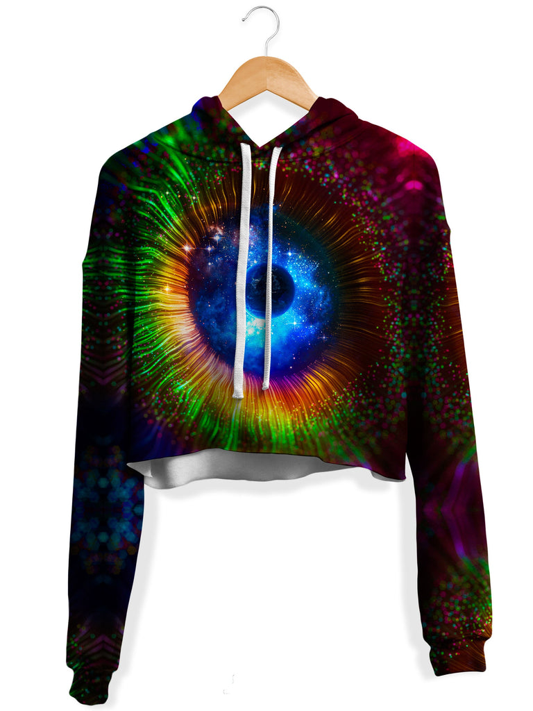 Think Lumi - Galaxy Retina Fleece Crop Hoodie