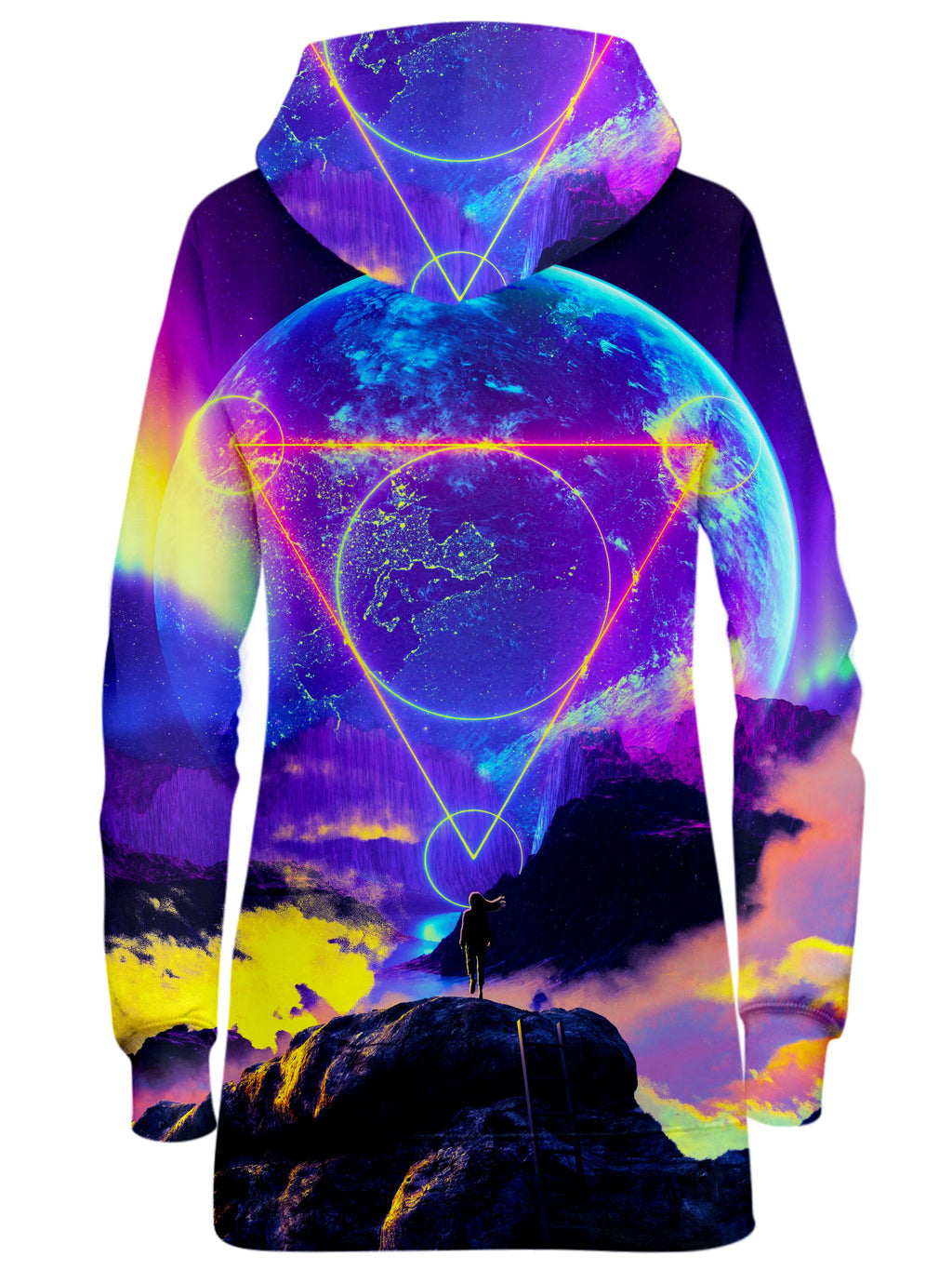 Neon Night Hoodie Dress Think Lumi Epic Hoodie