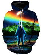 Forest Neon Rainbow Unisex Hoodie Think Lumi Epic Hoodie