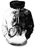 Venom BW Unisex Hoodie, On Cue Apparel, T6 - Epic Hoodie