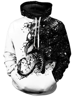 On Cue Apparel - Venom BW Unisex Hoodie