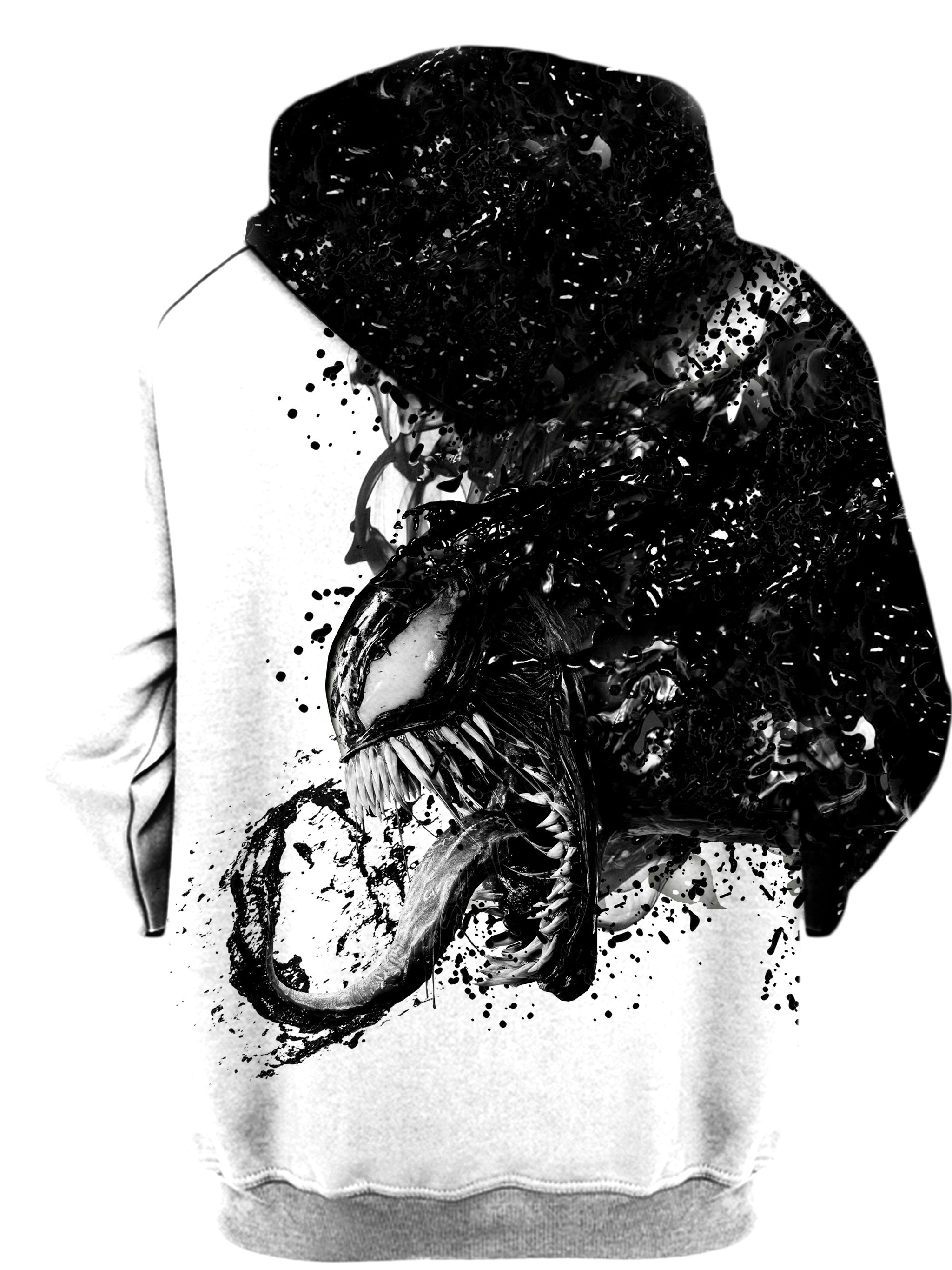 Venom BW Unisex Hoodie, On Cue Apparel, T6 - Epic Hoodie