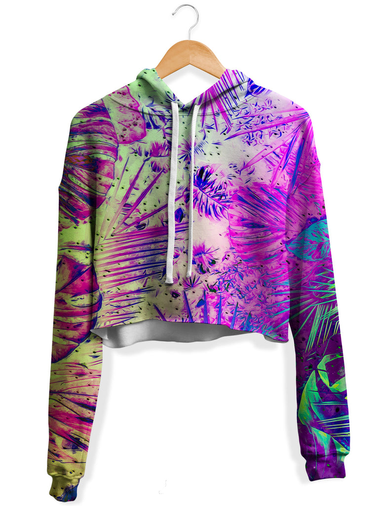 Yantrart Design - Juglist Holo Fleece Crop Hoodie